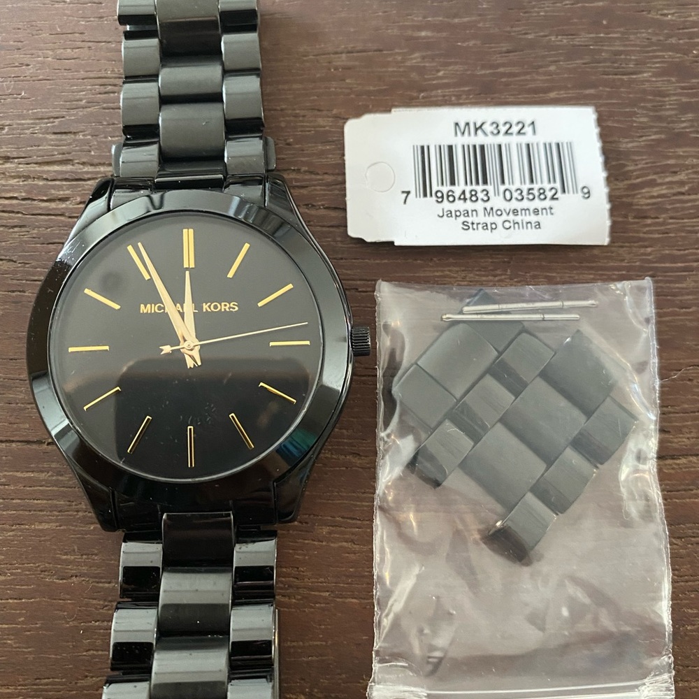 Michael Kors classic black women’s watch